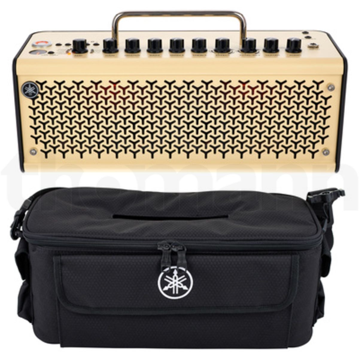 Amplificador portátil Yamaha THR10II 10W guitarra vista en ángulo | Armonía Musical México