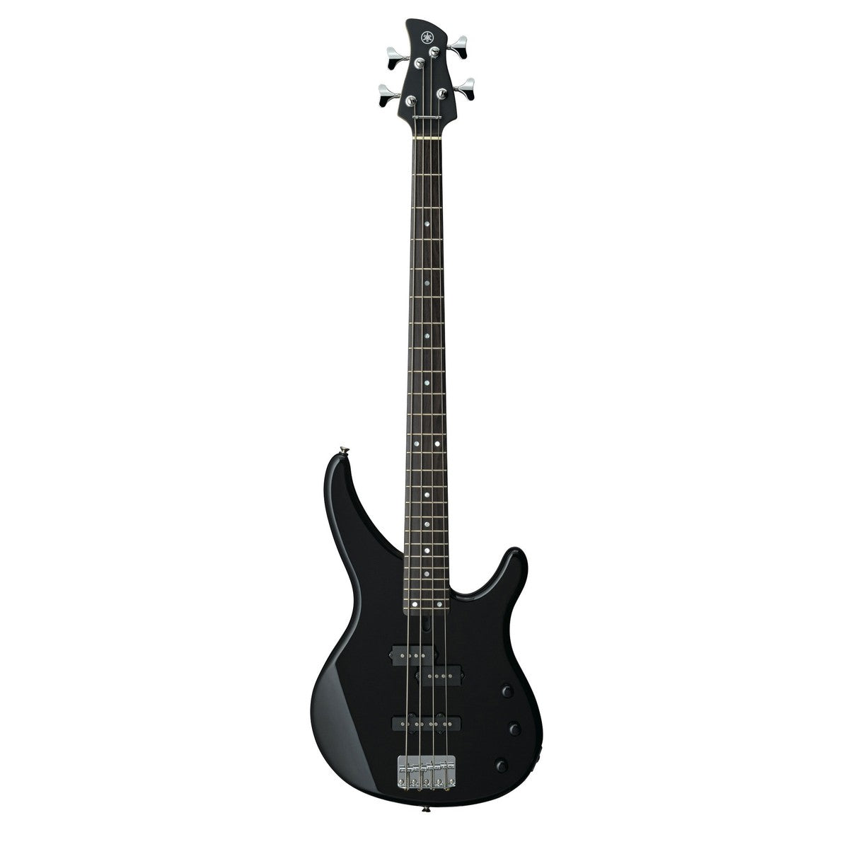 Bajo eléctrico Yamaha TRBX174 4 cuerdas pasivo negro vista frontal | Armonía Musical México