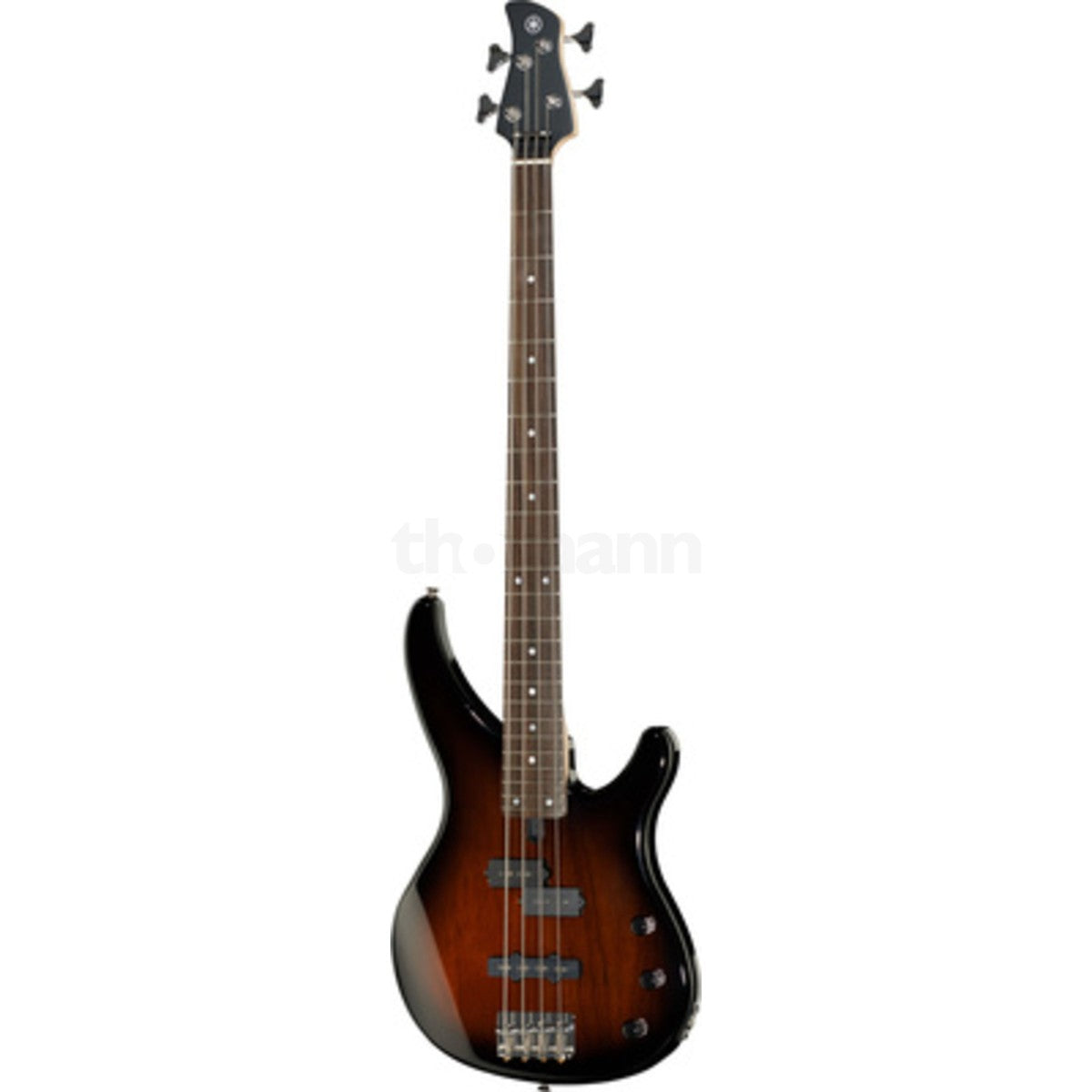Bajo eléctrico Yamaha TRBX174 4 cuerdas pasivo vista en ángulo | Armonía Musical México