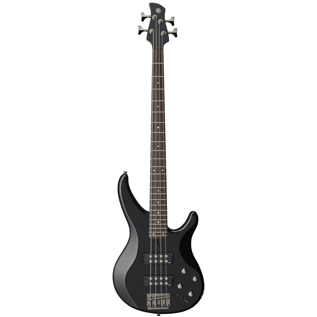 Bajo eléctrico Yamaha TRBX304 4 cuerdas activo negro vista frontal | Armonía Musical México
