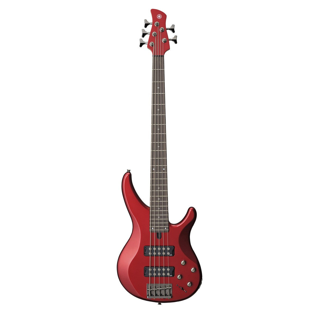 Bajo eléctrico Yamaha TRBX305 5 cuerdas activo Candy Apple Red vista frontal | Armonía Musical México