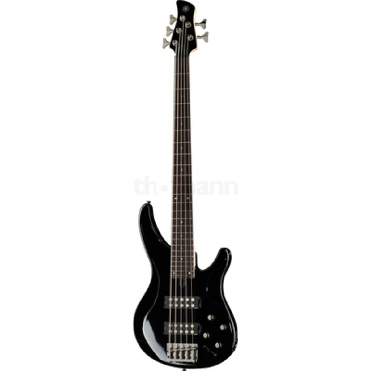 Bajo eléctrico Yamaha TRBX305 5 cuerdas activo Pewter vista frontal | Armonía Musical México