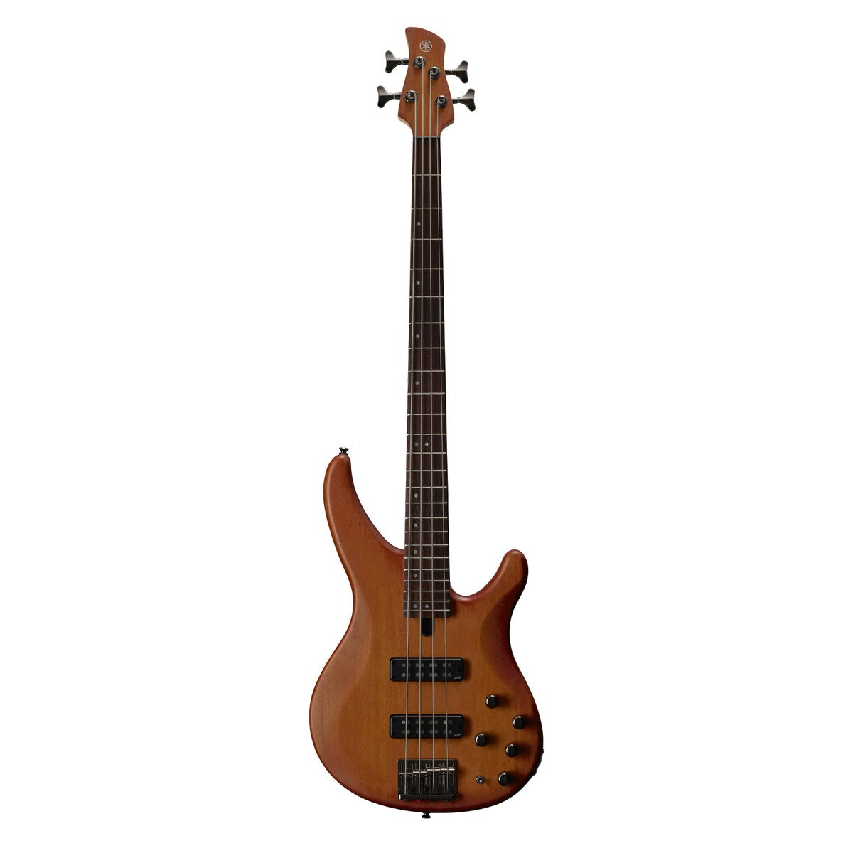 Bajo eléctrico Yamaha TRBX504 4 cuerdas activo pasivo Brick Burst vista frontal | Armonía Musical México