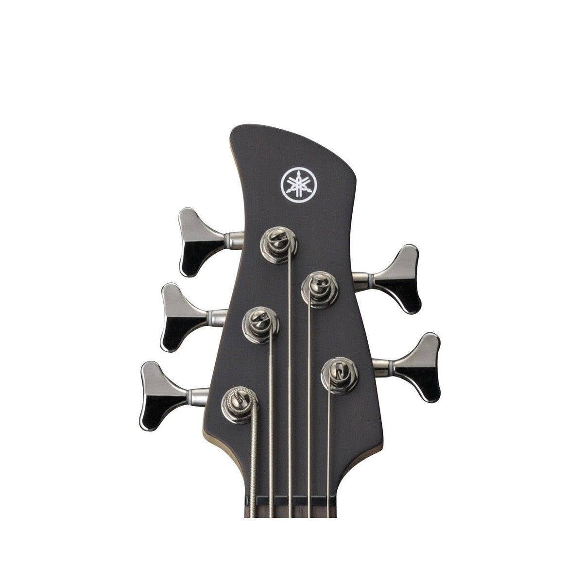 Bajo eléctrico Yamaha TRBX505 5 cuerdas activo pasivo Translucent Black detalle clavijero | Armonía Musical México