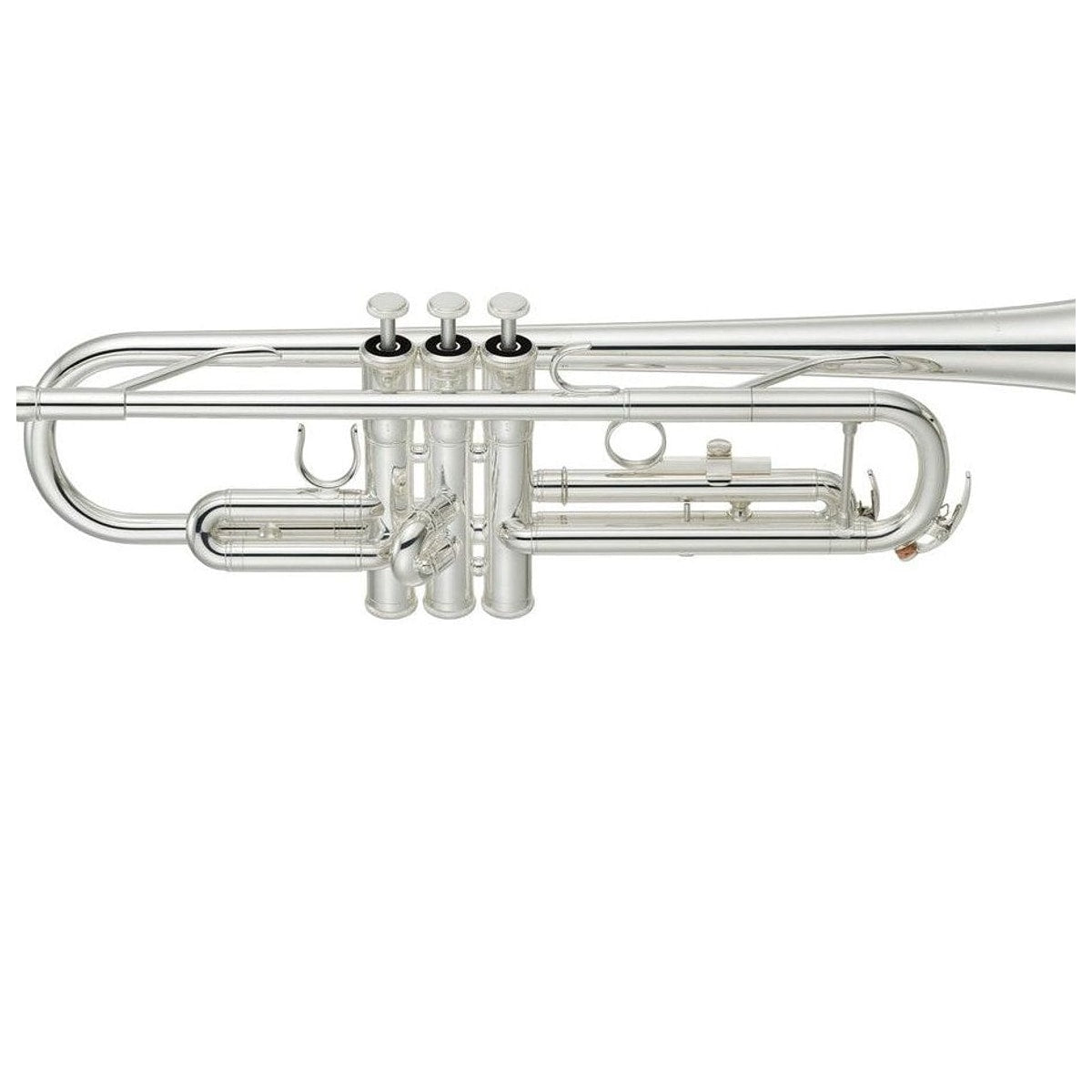 Trompeta Yamaha YTR-3335S Estándar en Bb Calibre ML Plateada detalle | Armonía Musical México