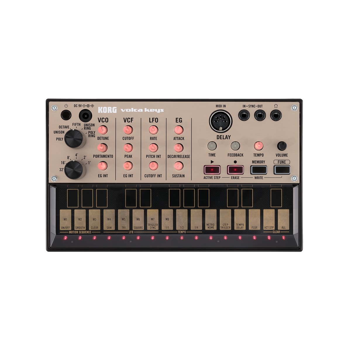 Korg volca keys vista frontal producto | Armonía Musical México