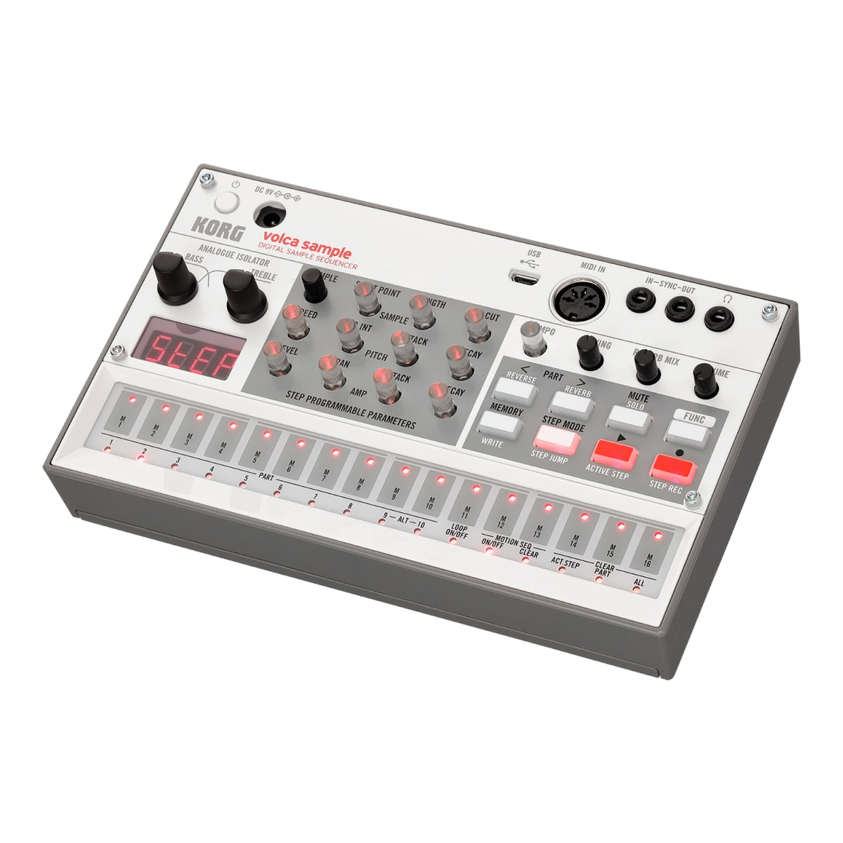 Korg volca sample 2 vista frontal – sampler digital | Armonía Musical México