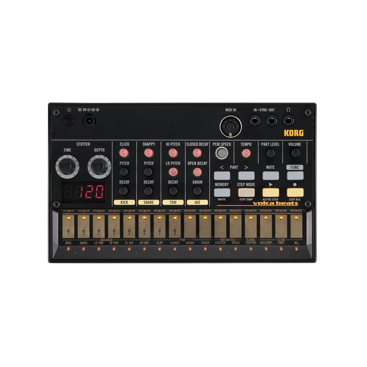 Korg volca beats vista producto detalle | Armonía Musical México