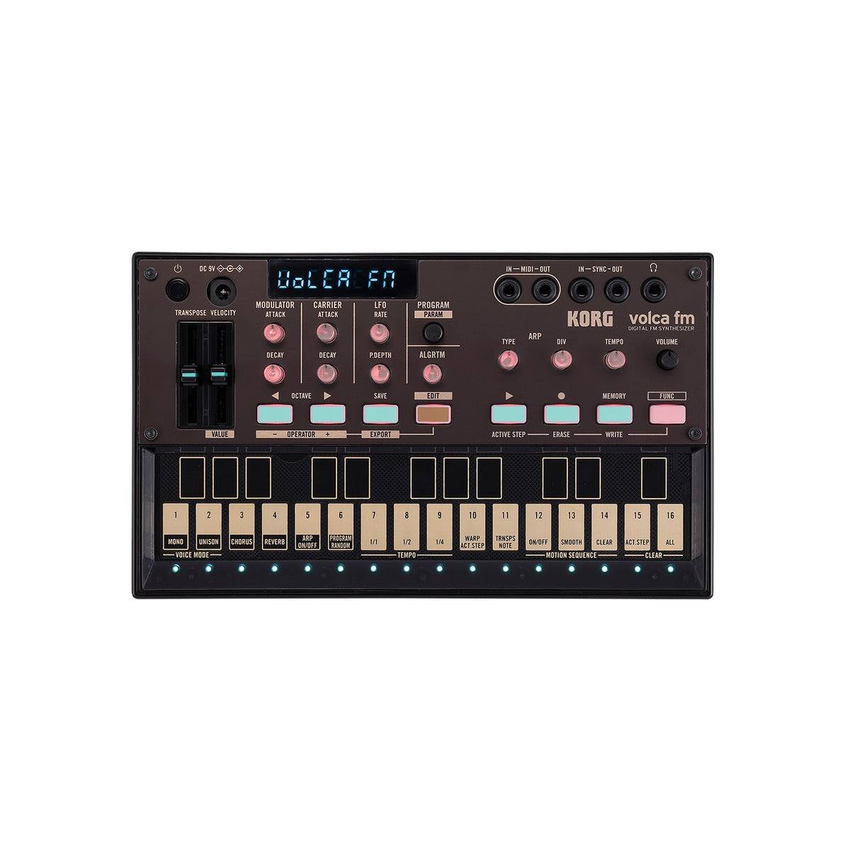 Korg volca fm 2 vista frontal producto | Armonía Musical México