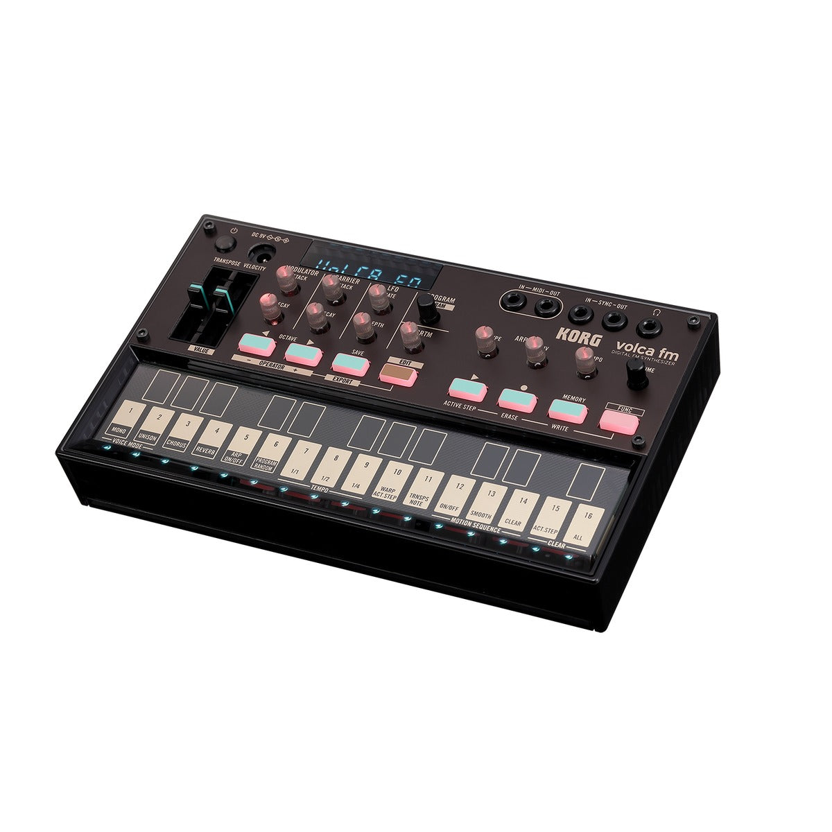 Korg volca fm 2 vista frontal angulo | Armonía Musical México