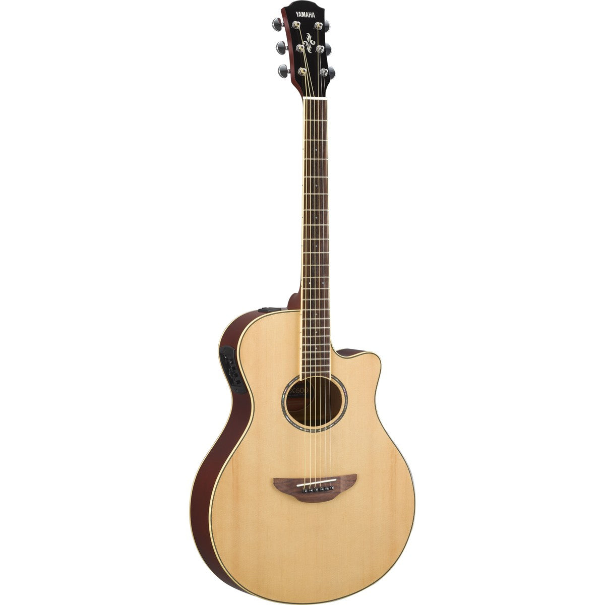 Guitarra electroacústica Yamaha APX600 natural vista frontal | Armonía Musical México