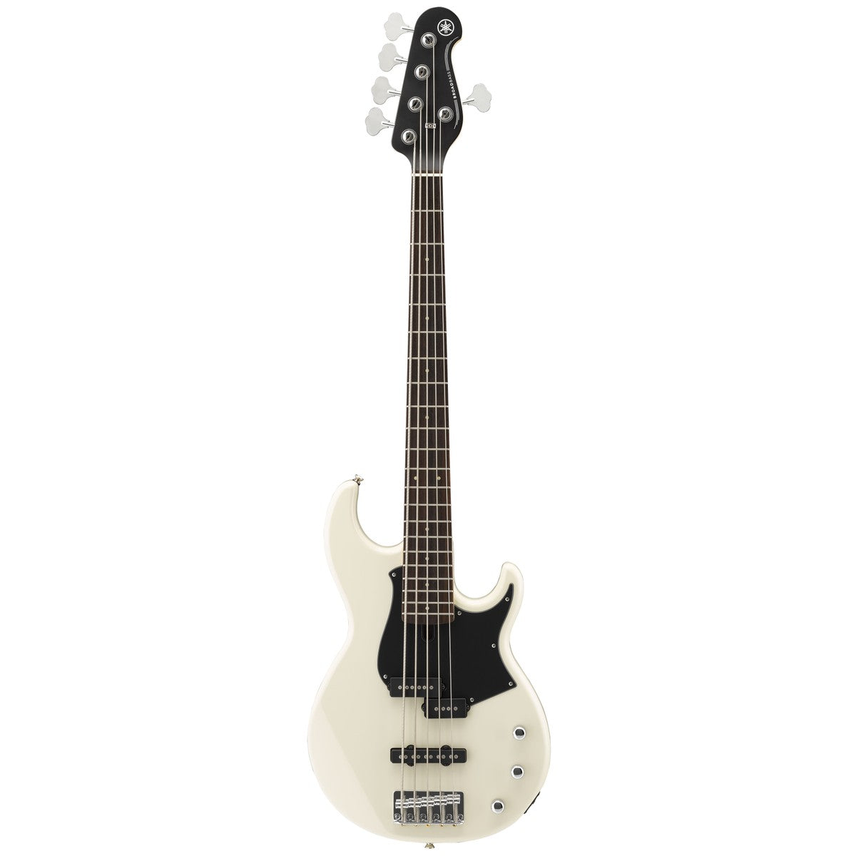 Bajo eléctrico Yamaha BB235 5 cuerdas vintage white vista frontal | Armonía Musical México