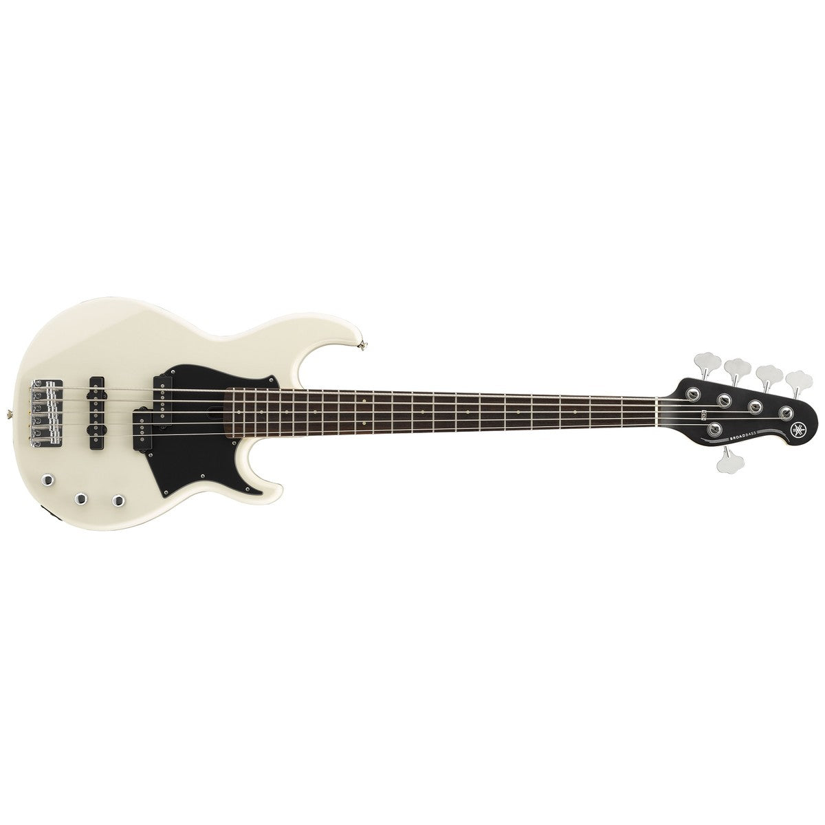 Bajo eléctrico Yamaha BB235 5 cuerdas vintage white vista horizontal | Armonía Musical México