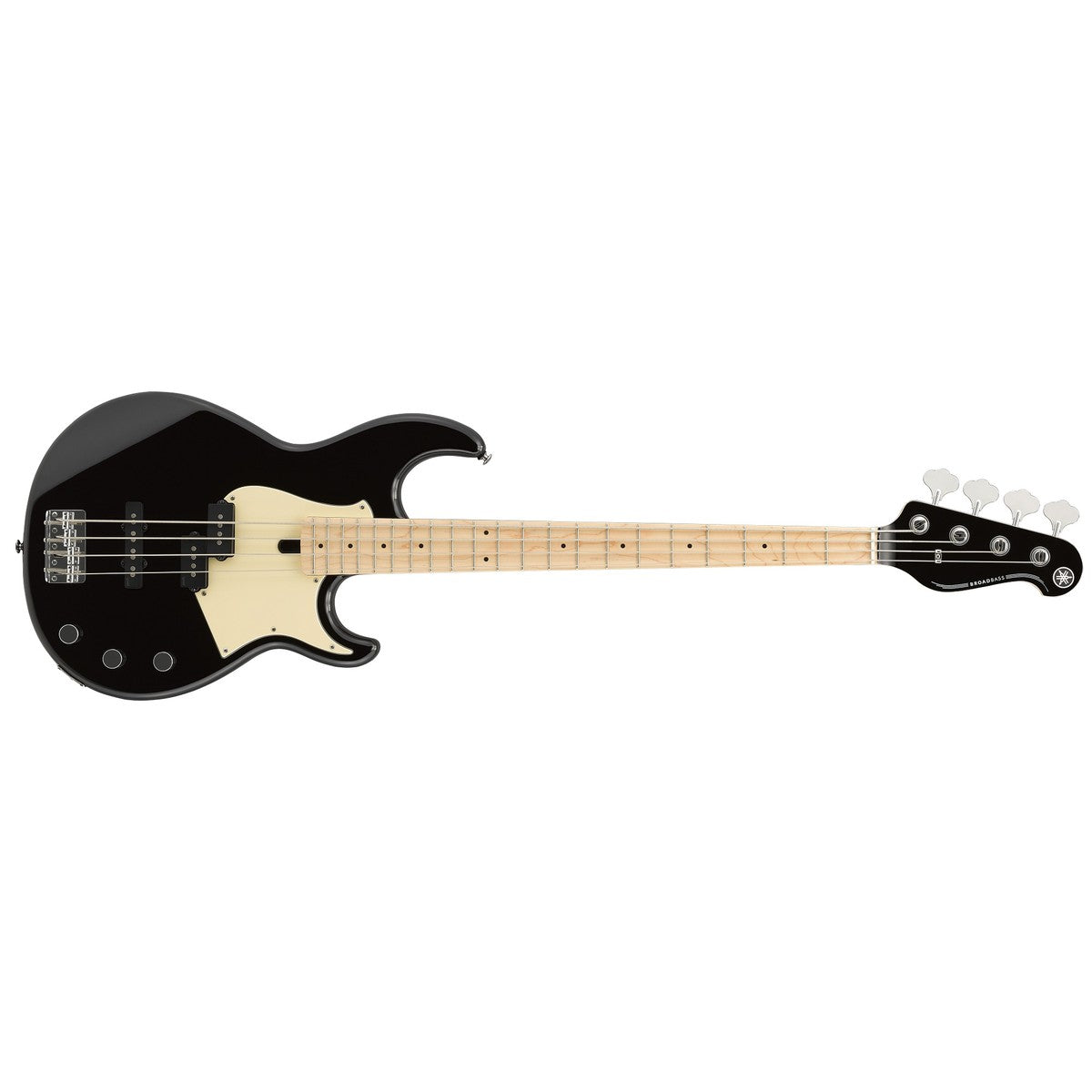 Bajo eléctrico Yamaha BB434M diapasón maple negro vista horizontal | Armonía Musical México