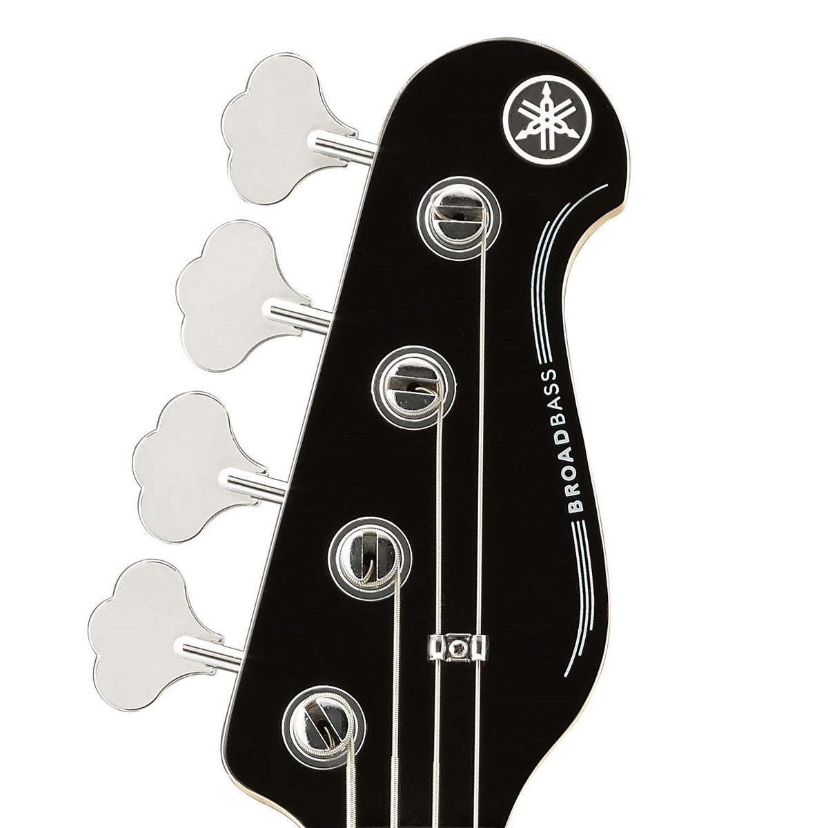 Bajo eléctrico Yamaha BB434M diapasón maple negro detalle clavijero maple | Armonía Musical México