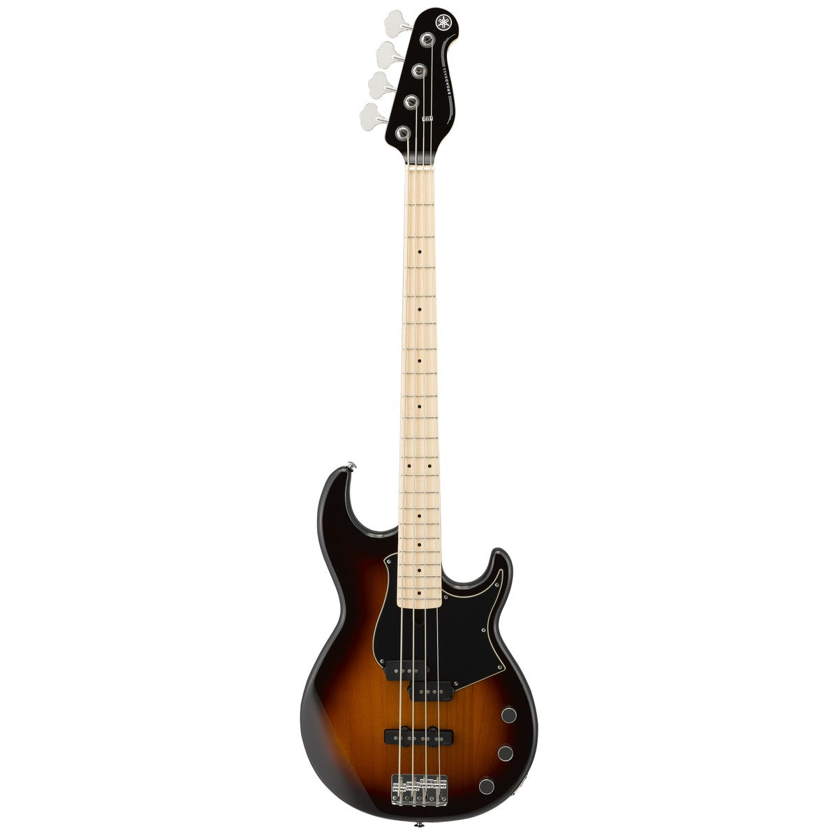 Bajo eléctrico Yamaha BB434M maple tobacco brown sunburst vista frontal | Armonía Musical México
