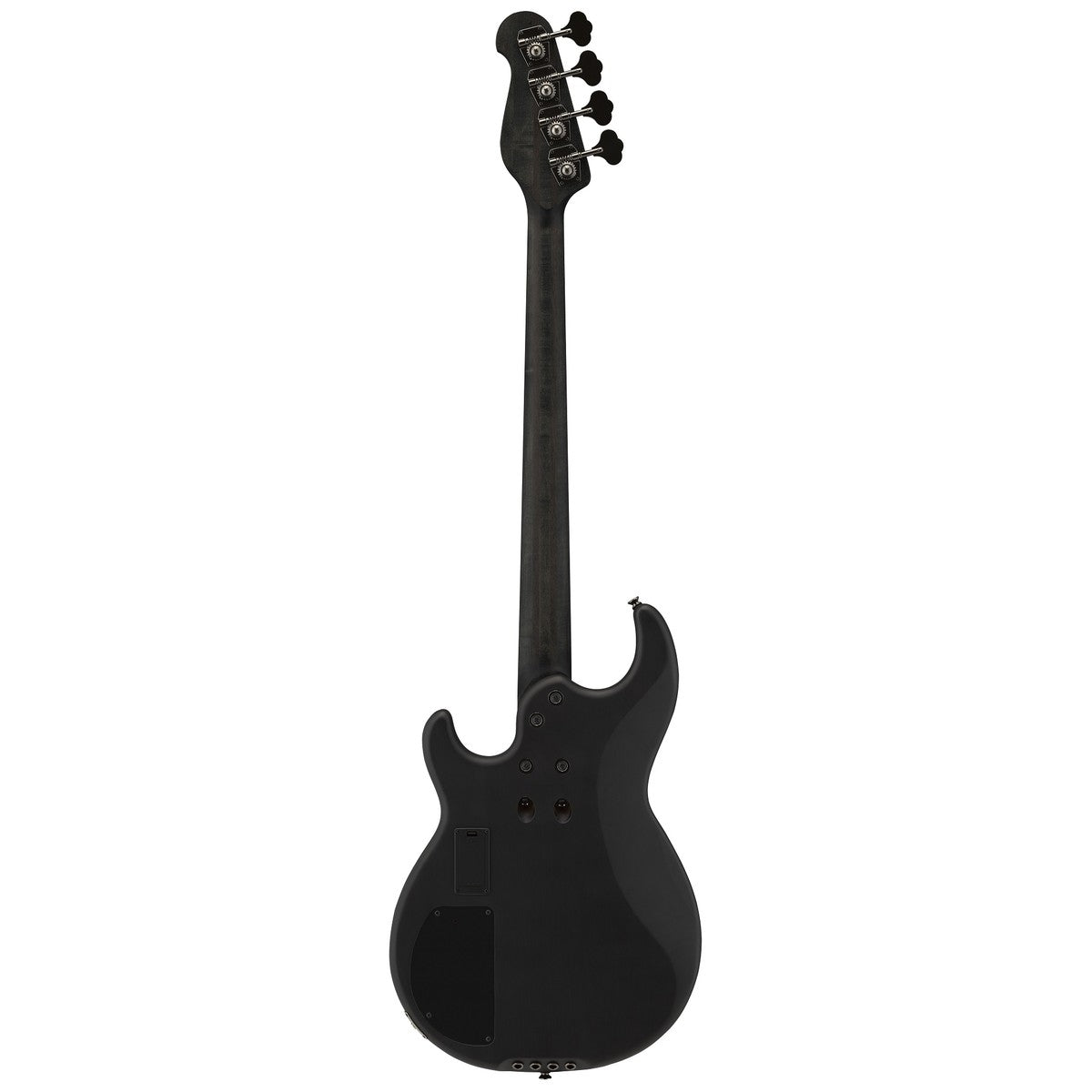 Bajo eléctrico Yamaha BB734A matte translucent black vista posterior | Armonía Musical México