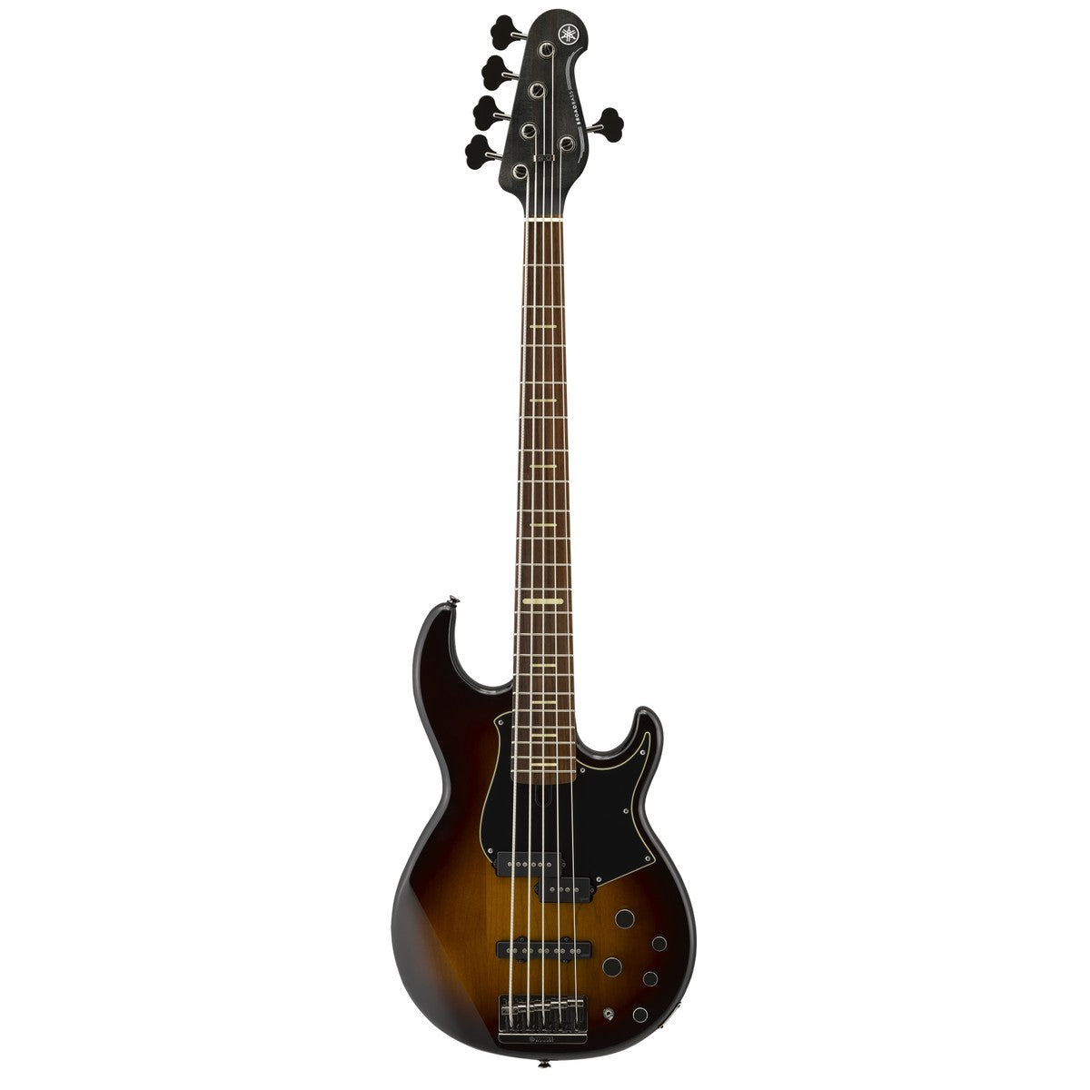 Bajo eléctrico Yamaha BB735A 5 cuerdas dark coffee sunburst vista frontal | Armonía Musical México