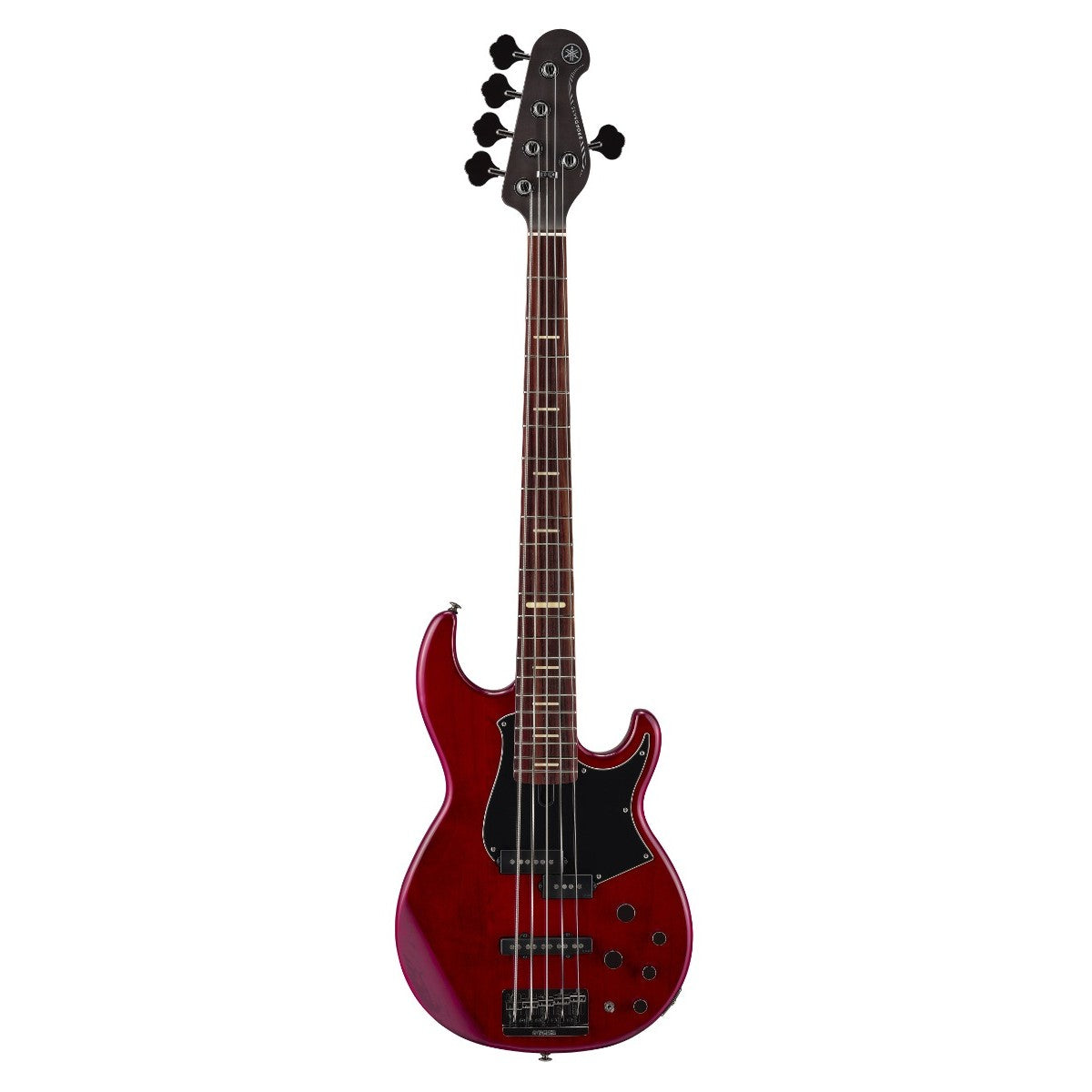 Bajo eléctrico Yamaha BB735A 5 cuerdas fired red vista lateral | Armonía Musical México