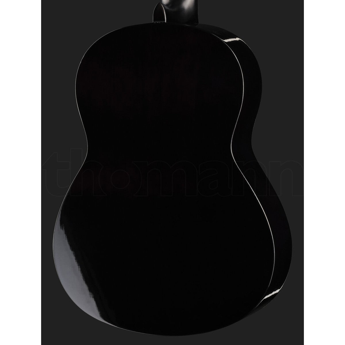 Guitarra clásica Yamaha C40 4/4 negro brillante vista posterior | Armonía Musical México