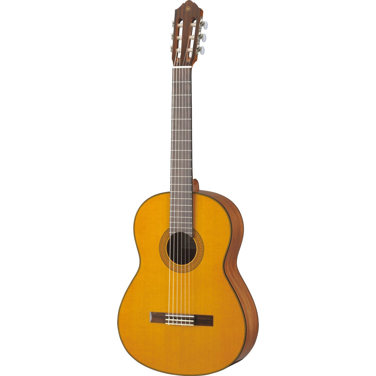 Guitarra clásica Yamaha CG142C tapa sólida cedro brillante vista frontal | Armonía Musical México