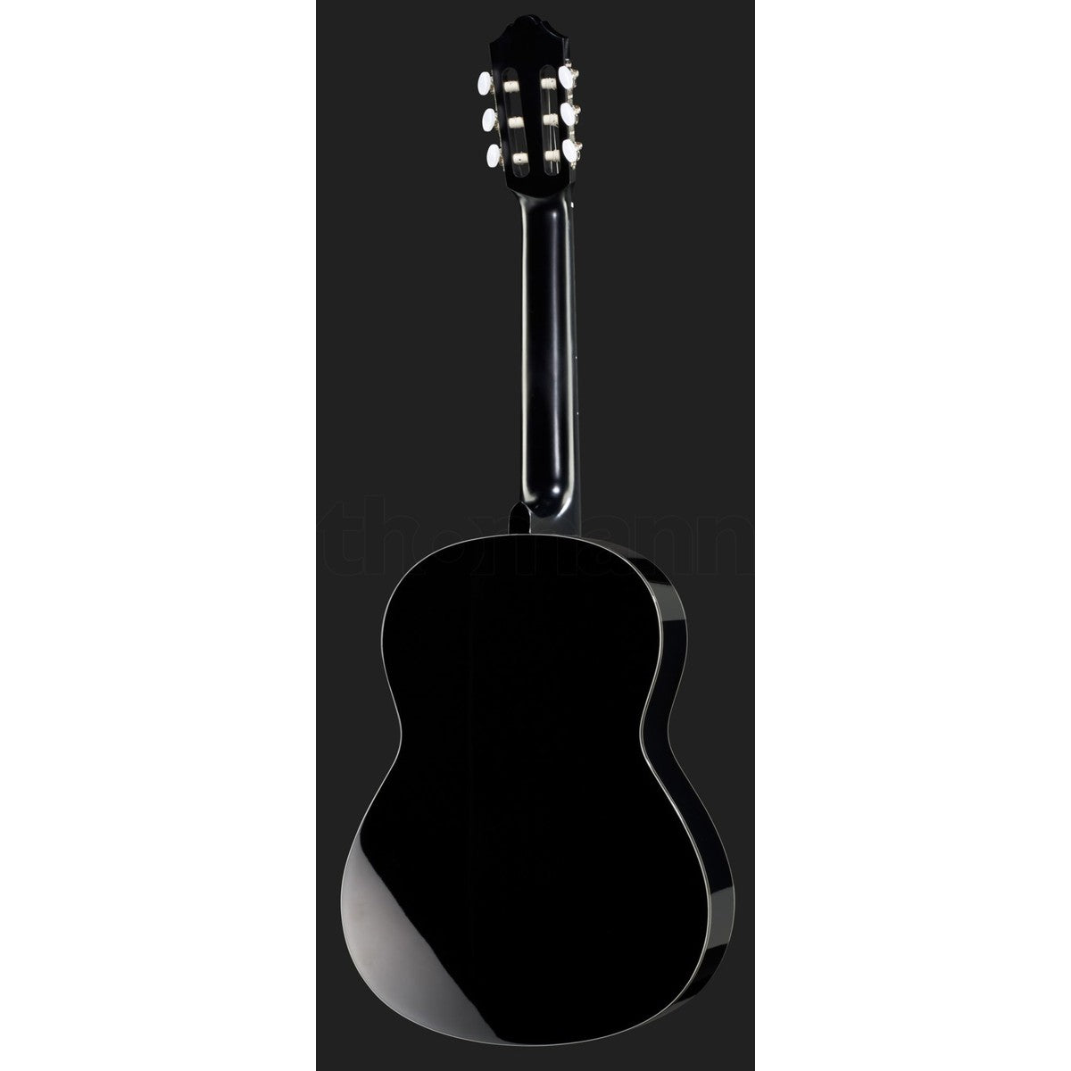 Guitarra clásica Yamaha CG142S tapa sólida abeto negro vista frontal completa | Armonía Musical México