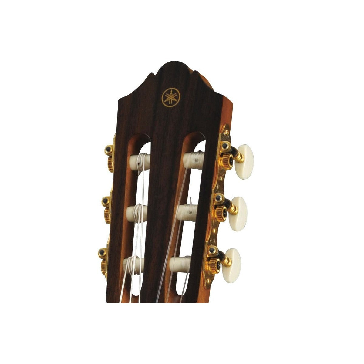 Guitarra flamenca Yamaha CG182SF tapa sólida abeto ciprés detalle clavijero dorado | Armonía Musical México