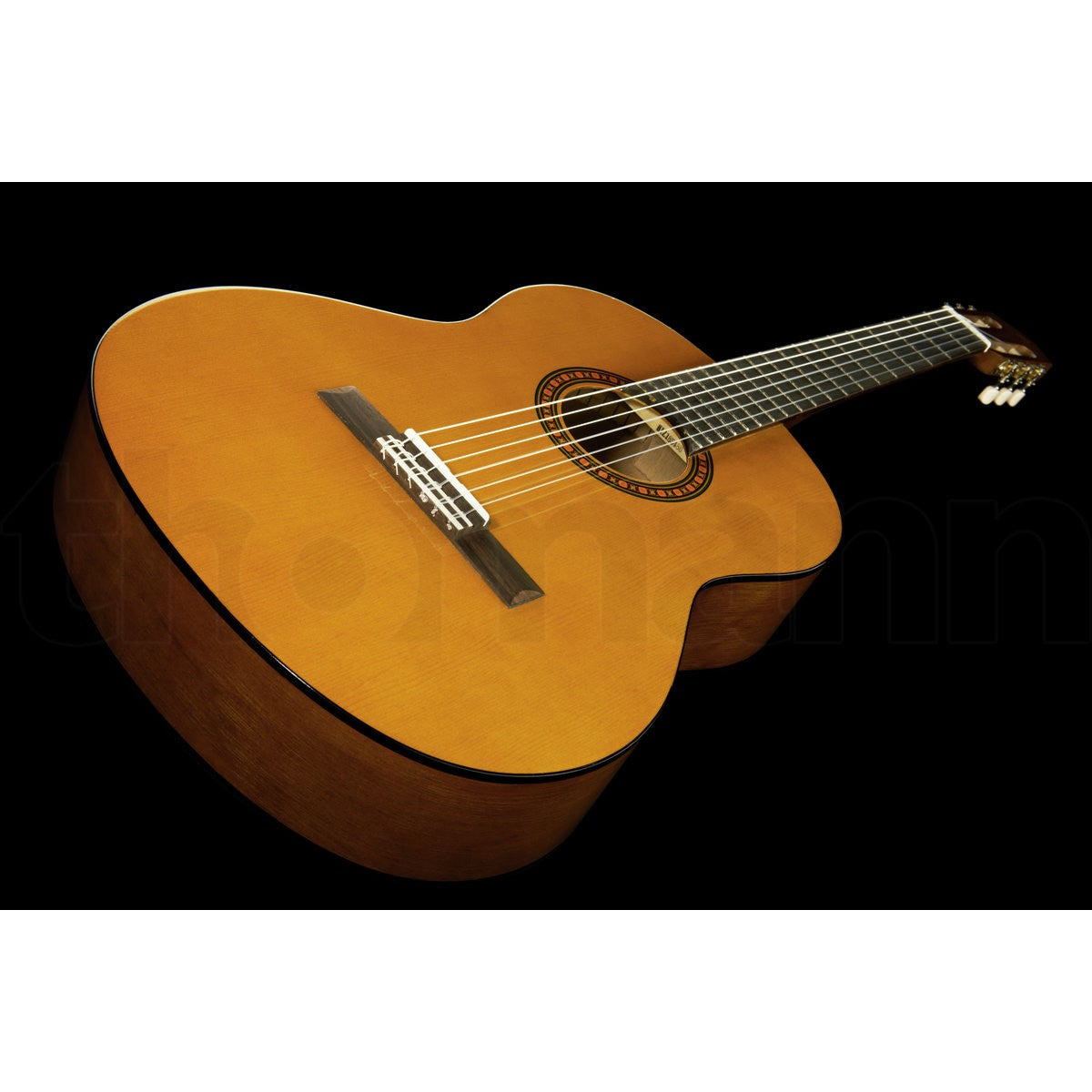 Guitarra clásica infantil Yamaha CGS103A tamaño 3/4 detalle cuerpo y boca | Armonía Musical México