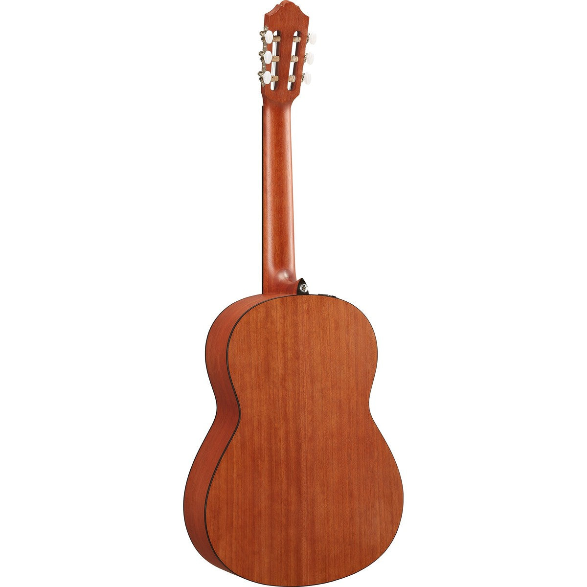 Guitarra clásica electroacústica Yamaha CGX122MS abeto vista lateral con preamp | Armonía Musical México