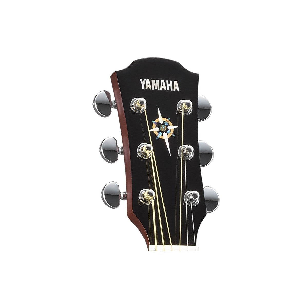 Guitarra electroacústica Yamaha CPX600 Old Violin Sunburst detalle clavijero | Armonía Musical México