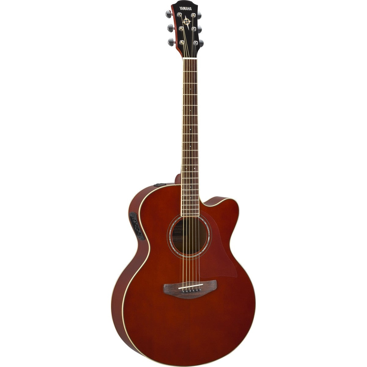 Guitarra electroacústica Yamaha CPX600 Root Beer vista frontal | Armonía Musical México