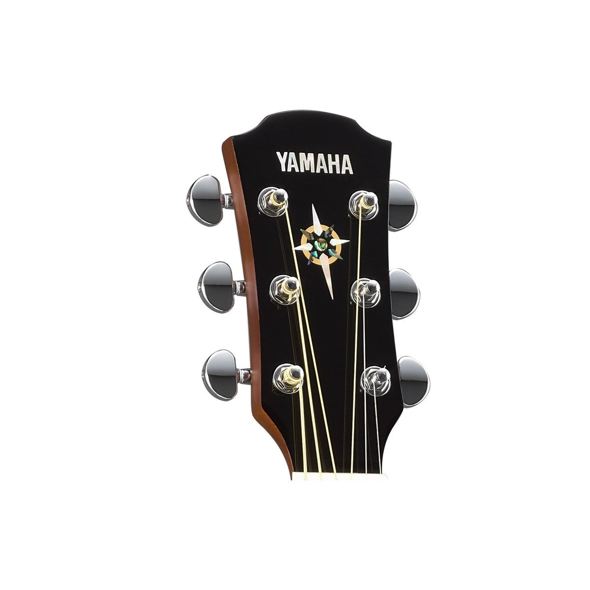 Guitarra electroacústica Yamaha CPX600 Vintage Tint detalle clavijero | Armonía Musical México