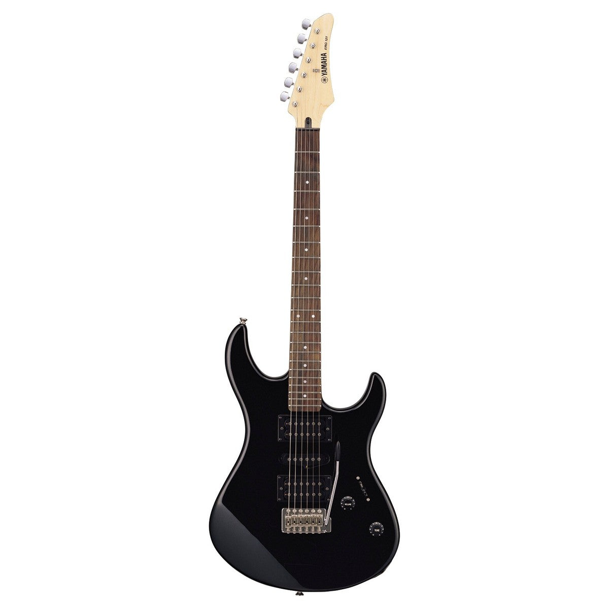 Paquete guitarra eléctrica Yamaha Gigmaker ERG121GPII negro guitarra ERG121C vista frontal | Armonía Musical México