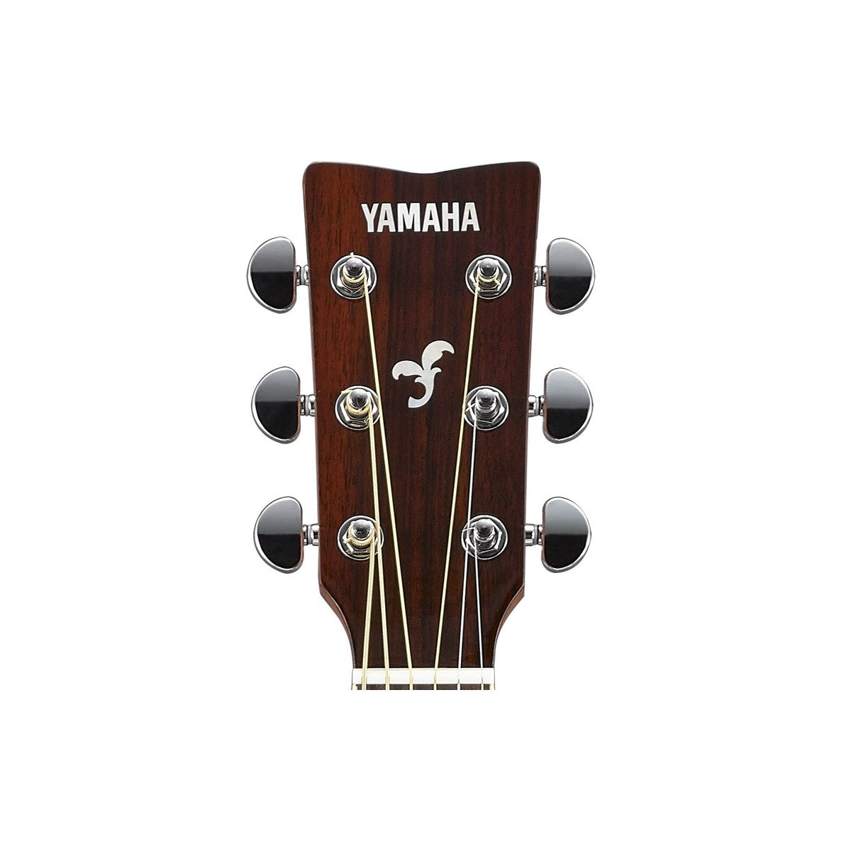 Guitarra TransAcoustic Yamaha FG-TA Vintage Tint detalle clavijero | Armonía Musical México