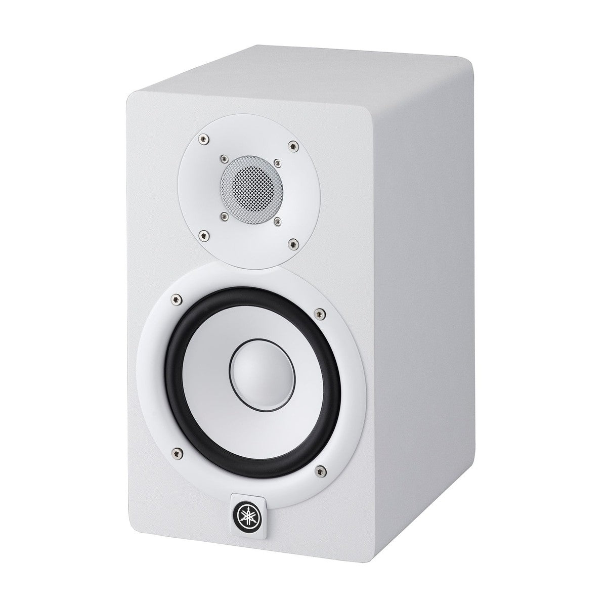 Monitor de estudio Yamaha HS5 blanco vista lateral | Armonía Musical México