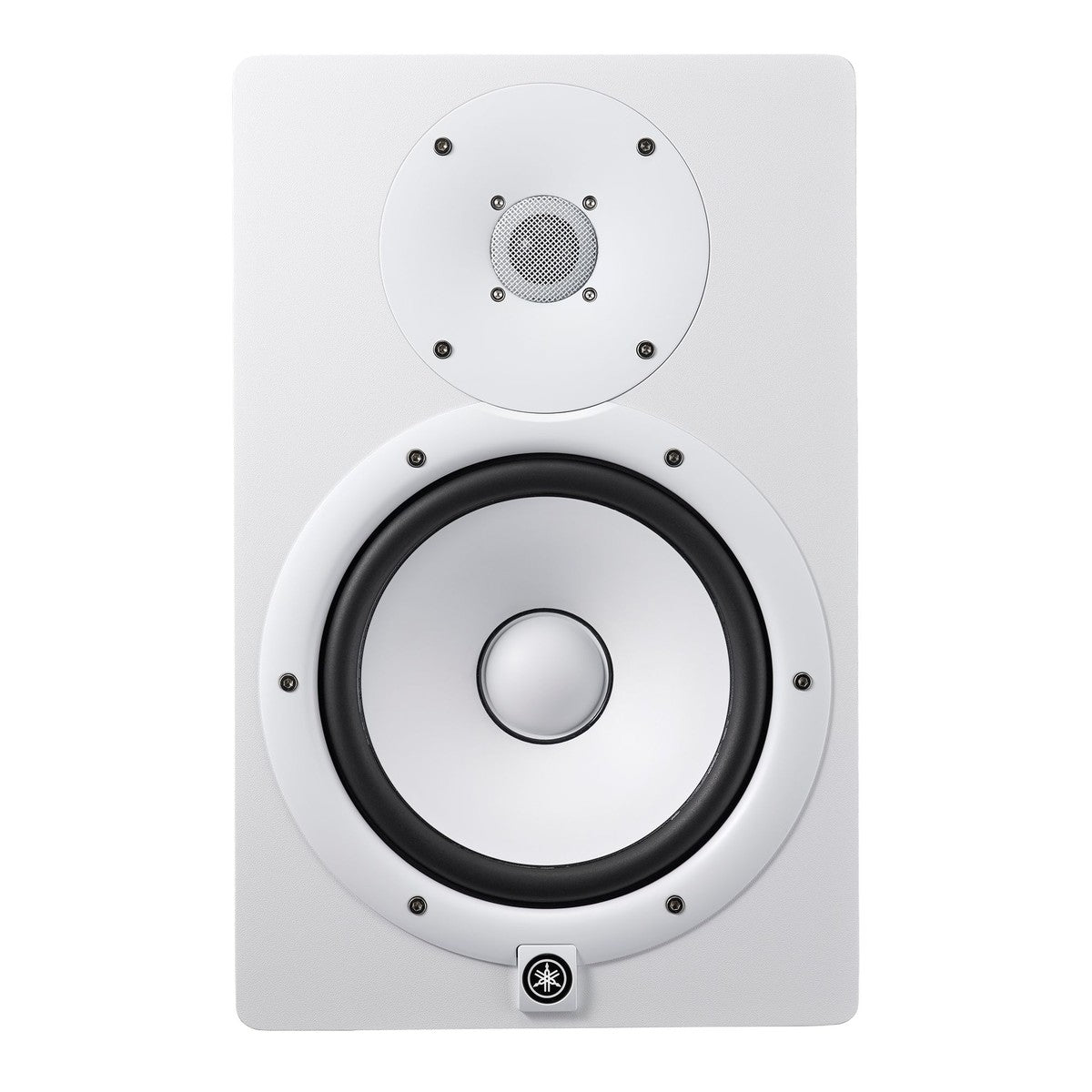 Monitor de estudio Yamaha HS8 blanco vista frontal | Armonía Musical México