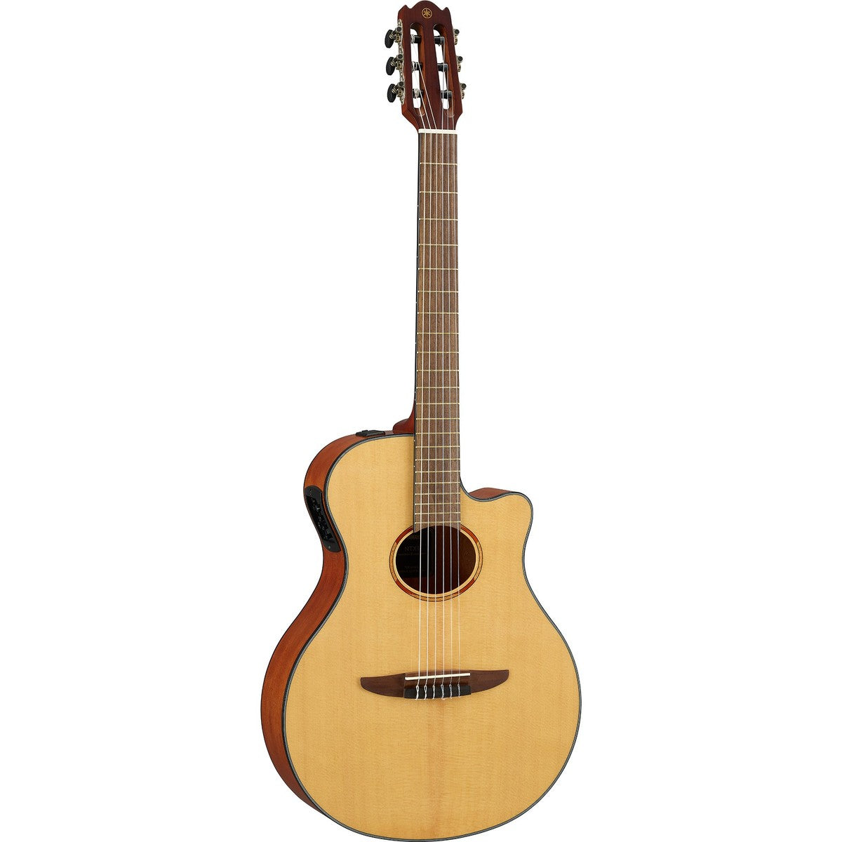 Guitarra Yamaha NTX1 Natural vista ángulo | Armonía Musical México