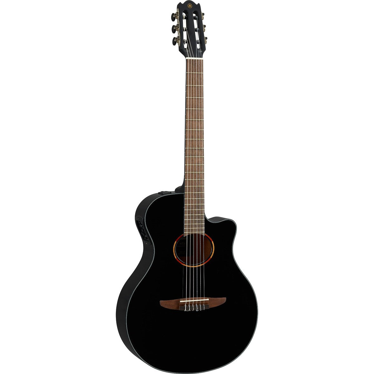 Guitarra Yamaha NTX1 Negro vista ángulo | Armonía Musical México