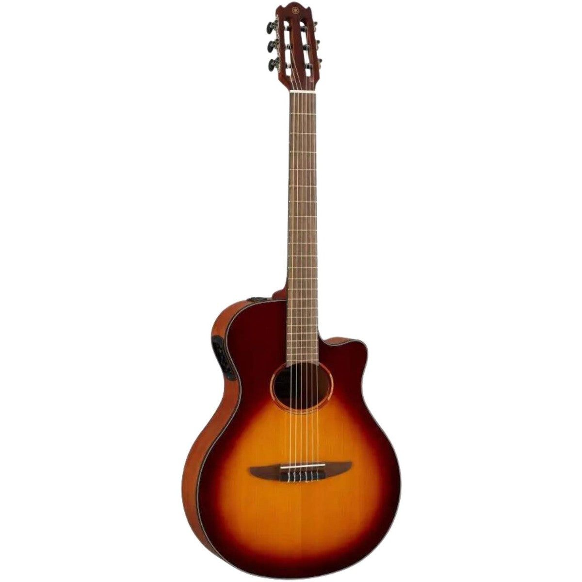 Guitarra Yamaha NTX1 Brown Sunburst vista frontal | Armonía Musical México