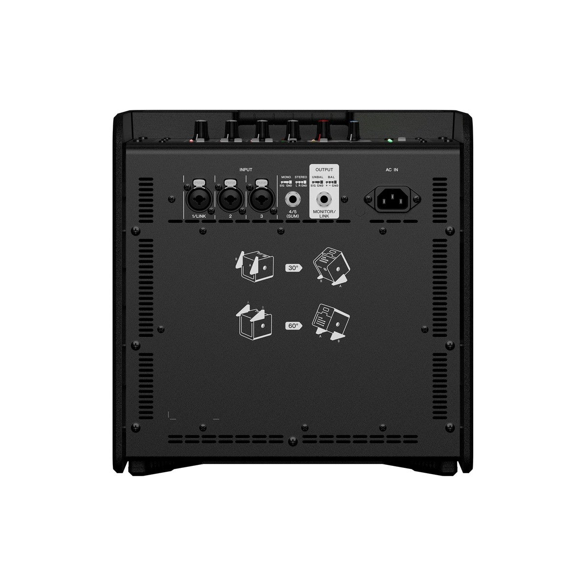 Sistema PA portátil Yamaha STAGEPAS 200 BTR vista trasera | Armonía Musical México