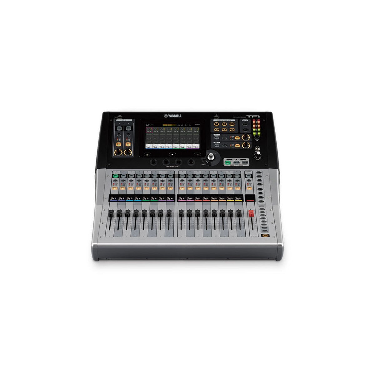 Consola digital Yamaha TF1 multitáctil vista frontal | Armonía Musical México