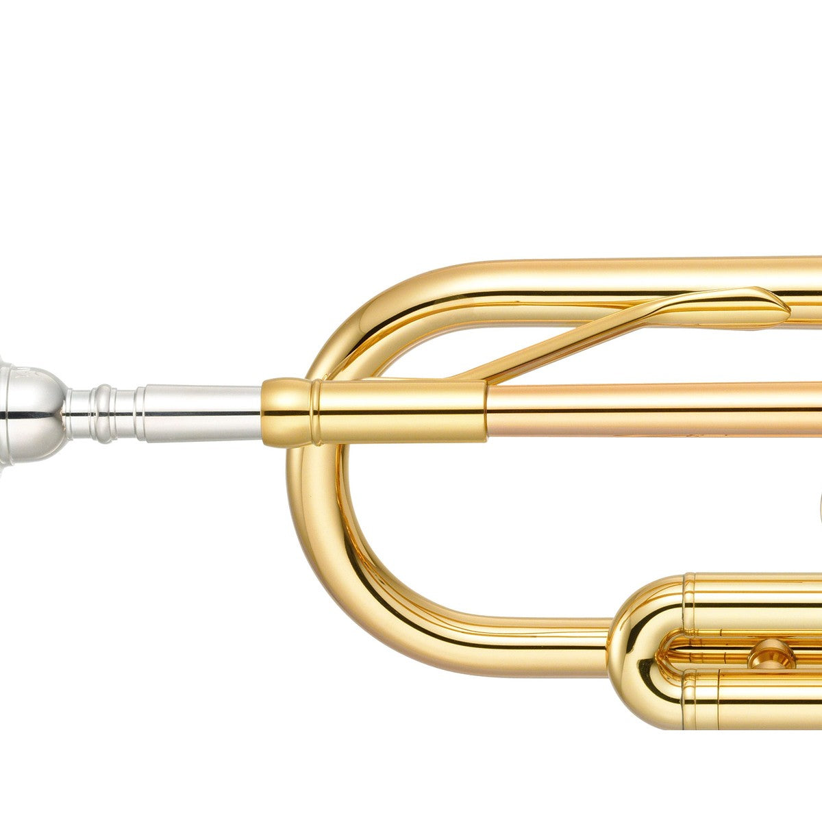 Trompeta Yamaha YTR-2330 Bb laqueada detalle campana | Armonía Musical México