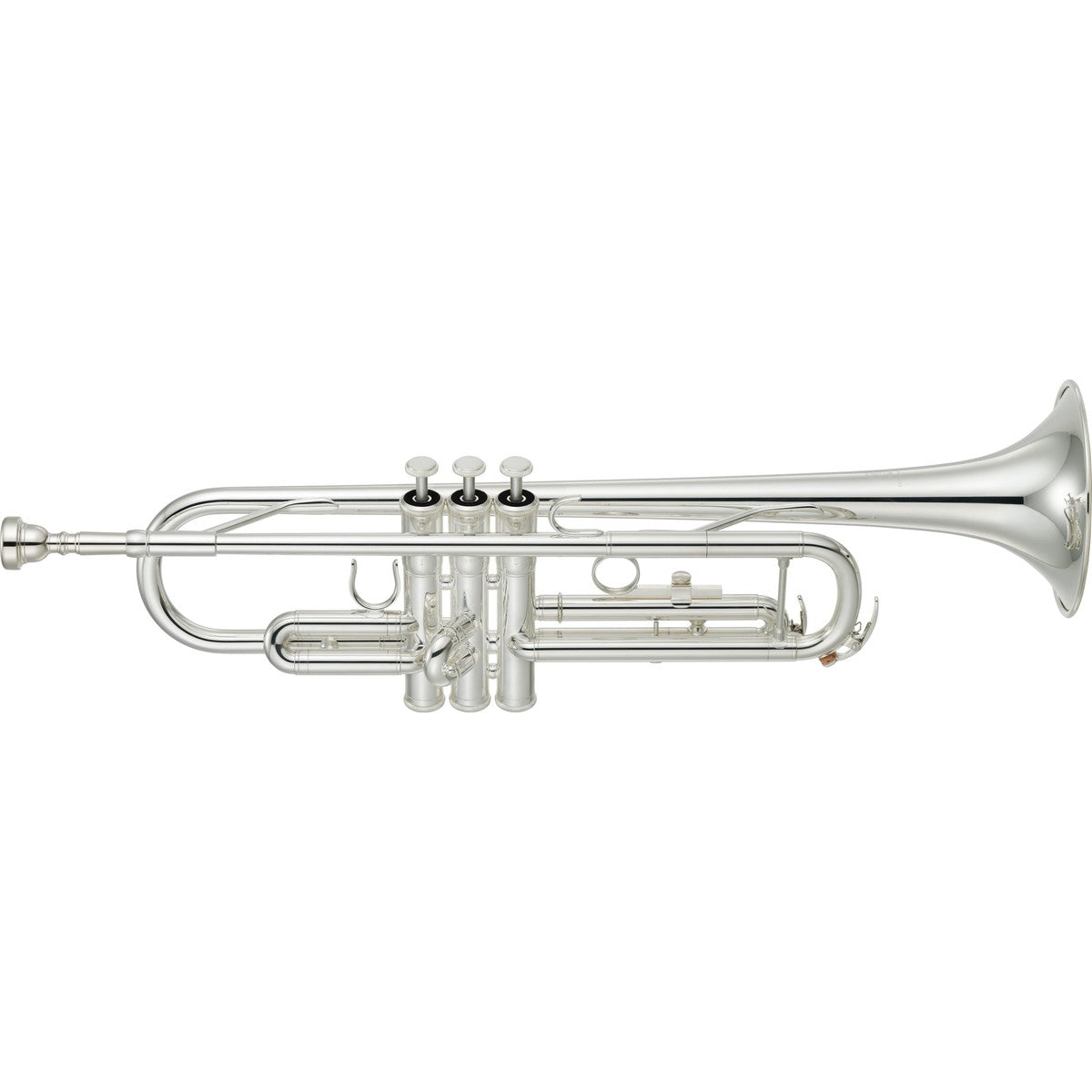 Trompeta Yamaha YTR-3335S Bb plateada vista frontal | Armonía Musical México