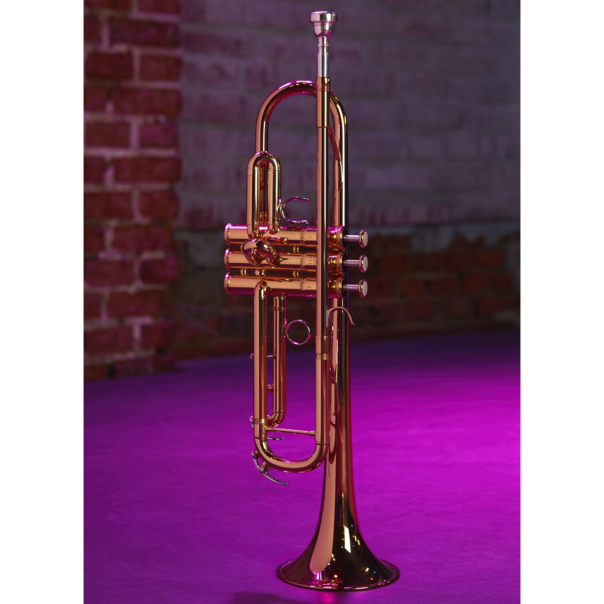 Trompeta Yamaha YTR-6335RC vista frontal | Armonía Musical México