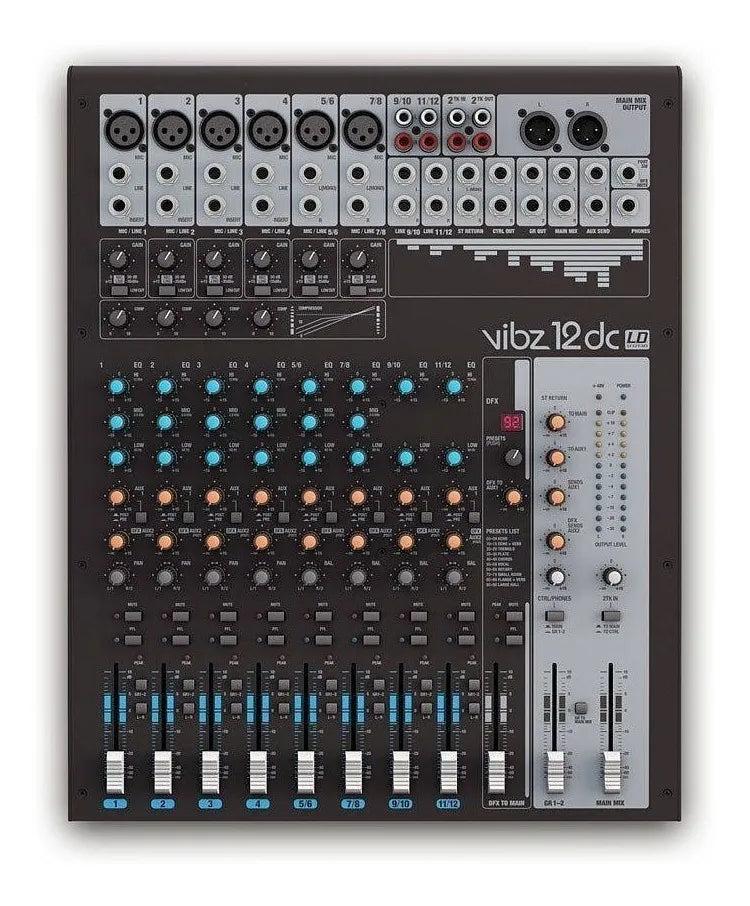 Mezcladora Ld Systems (vibz12dc) De 12 Canales.
