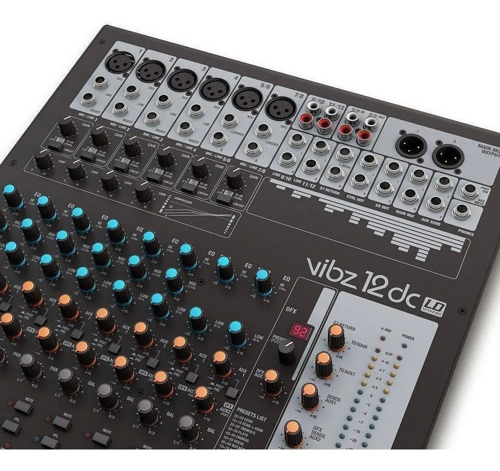 Mezcladora Ld Systems (vibz12dc) De 12 Canales.