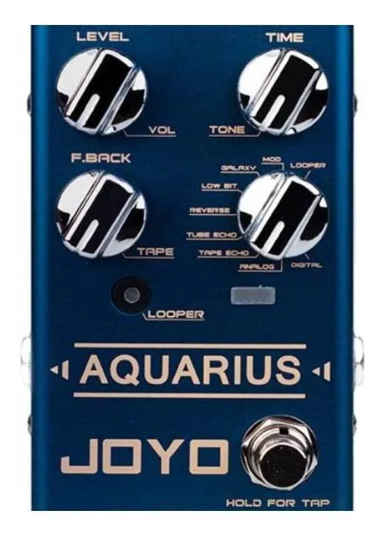 Pedal De Efecto Joyo Revolution Aquarius R-07 Azul
