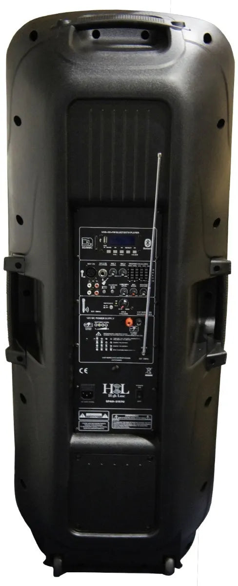 Bafle Activo High Line Spah-2157u 2x15 , Recargable