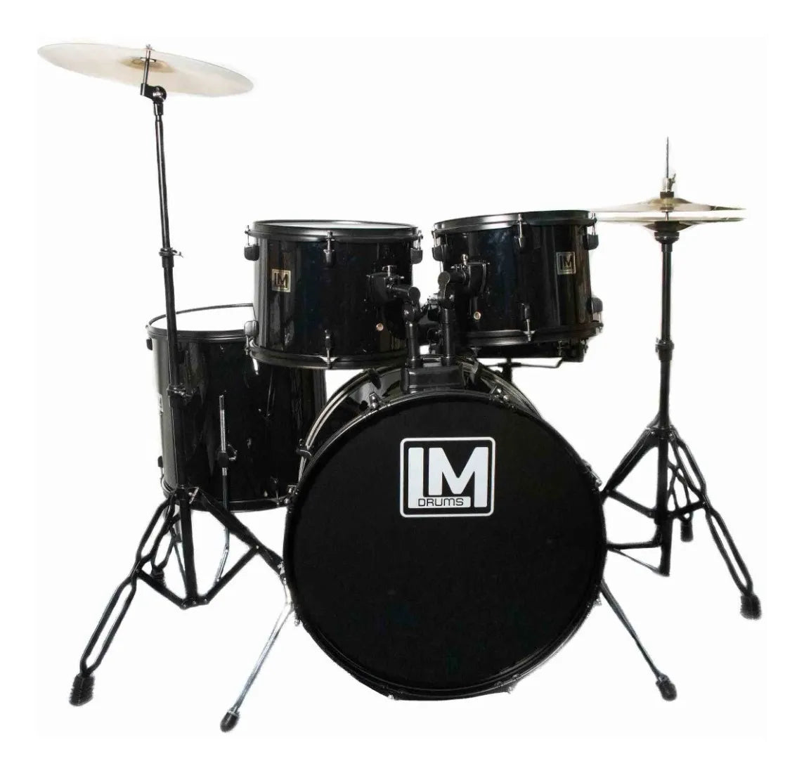 Bateria Acusticas Lm Drums Dk-125 Con Platillos Y Asiento color Negro