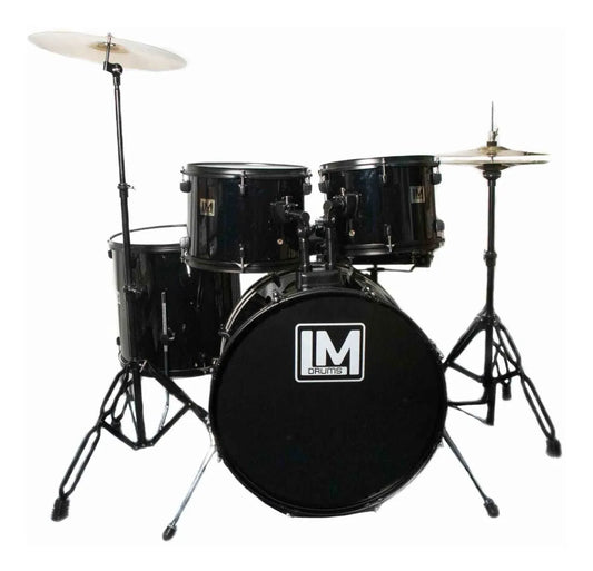 Bateria Acusticas Lm Drums Dk-125 Con Platillos Y Asiento color Negro